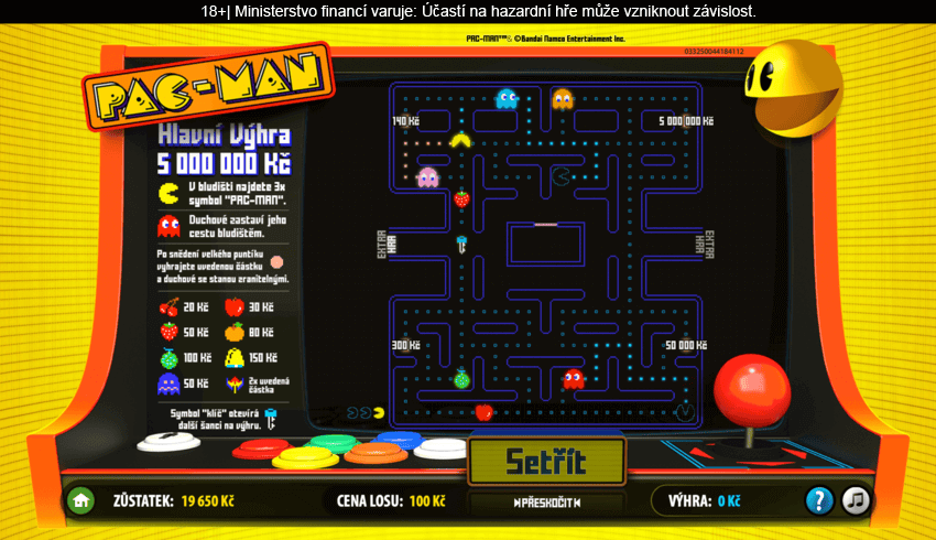 Online los PAC-MAN vás vezme zpět do osmdesátek