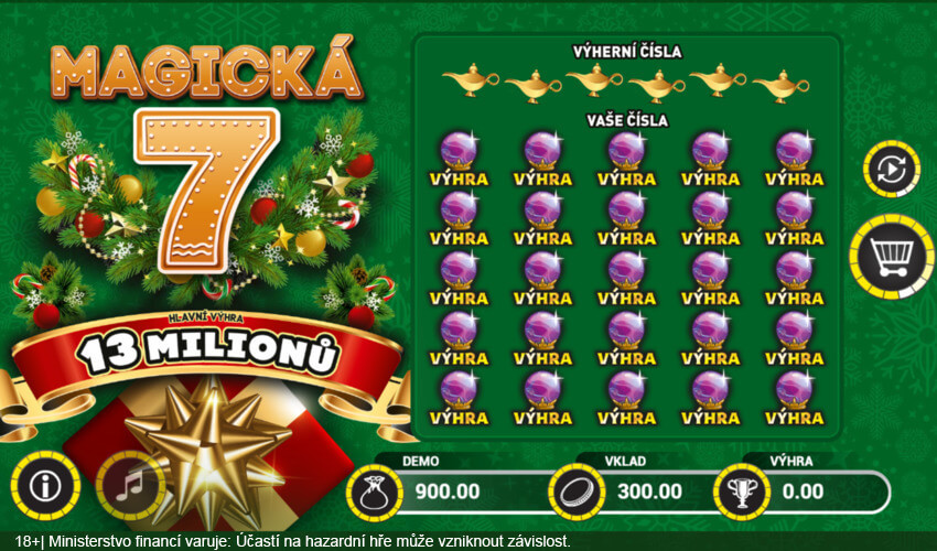 Vánoční online los Magická 7